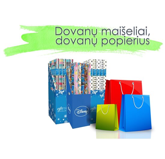 DOVANŲ MAIŠELIAI, DOVANŲ POPIERIUS